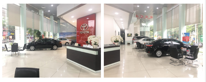 Phòng trưng bày xe tại Toyota Thăng Long