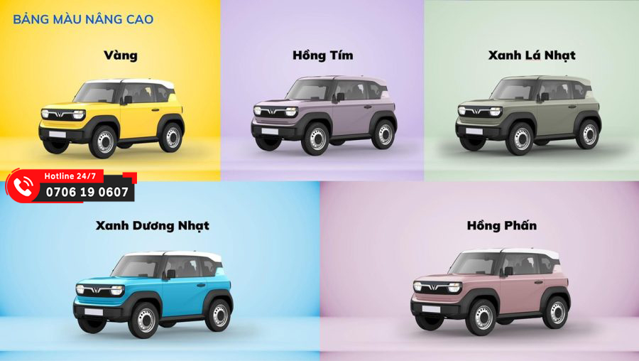 bảng màu vinfast vf3