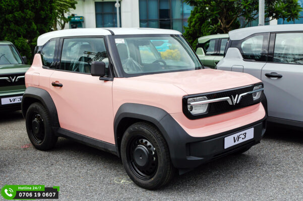 giá xe vf3 màu hồng