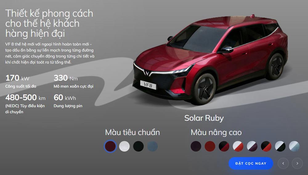 VINFAST VF8 THẾ HỆ MỚI